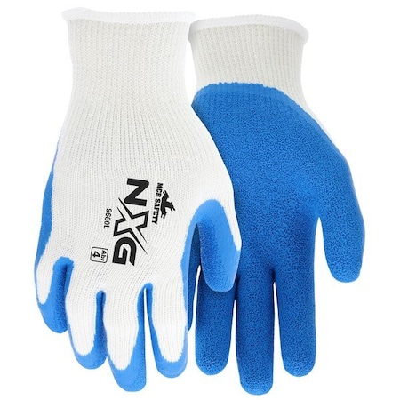 Mcr Safety NXG Work Gloves, X-Large, Cotton Polyester Blend, Blue, PR 9680XL